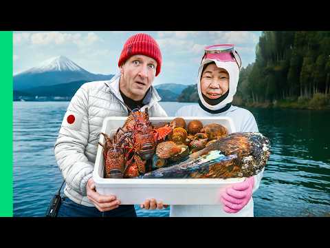 Japan’s Ama Divers Catch Mega Seafood Feast!!