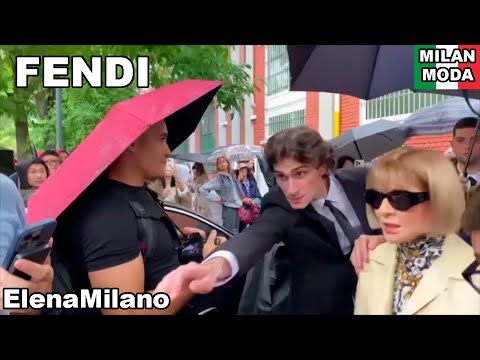 Fendi guests and street style at Milan fashion week ๐ฎ๐น #italy #milan #mfw #shorts