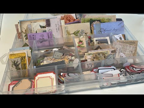 Organizing ephemera & tiny die cuts // all Tim Holtz @Tim Holtz