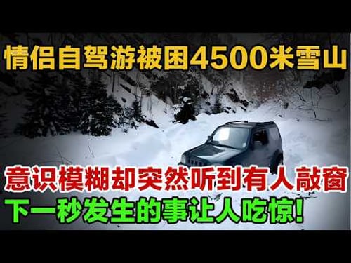 情侣自驾游被困4500米雪山,饥寒交迫冻到意识模糊,竟突然听到有人敲车窗!#英雄故事