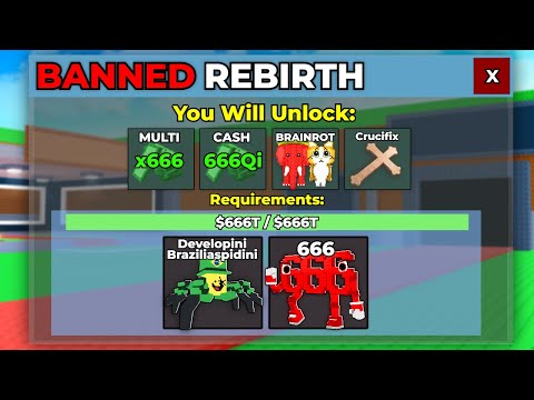 I Unlocked The BANNED REBIRTH in Steal A Brainrot..