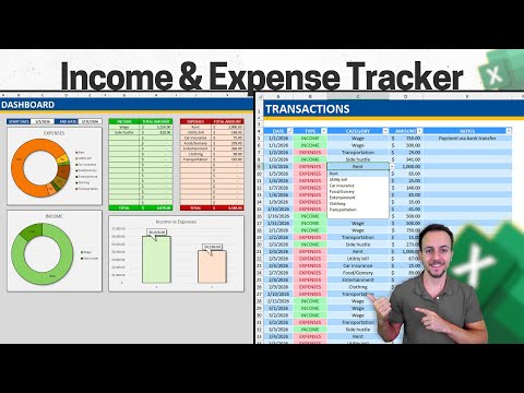 How to make an Income & Expense Tracker in Excel with Dashboard