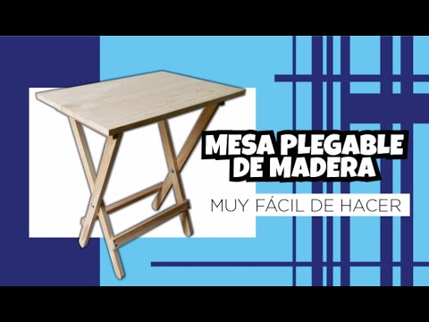 Folding wooden table, very easy to make