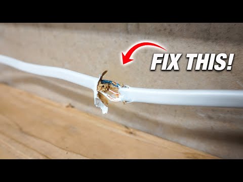 How To Fix Damaged Electrical Romex Wires With 3 Methods! The 3rd Will AMAZE You! DIY Repair