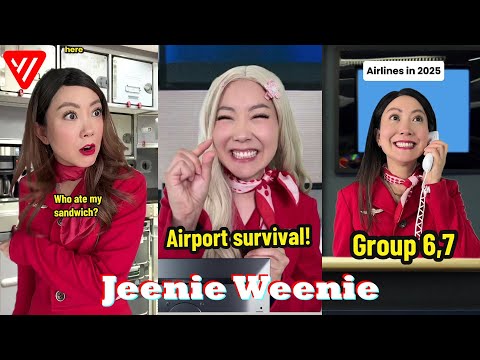 *1 HOUR* Jeenie Weenie TikTok 2025 | Funny Sandra Jeenie Kwon Cabin Crew Shorts 2025