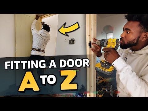HOW TO HANG A DOOR LIKE A PROFESSIONAL (EASY!)