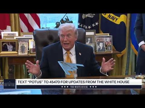 President Trump and Vice President JD Vance Participate in Signing Time, Mar. 16, 2026