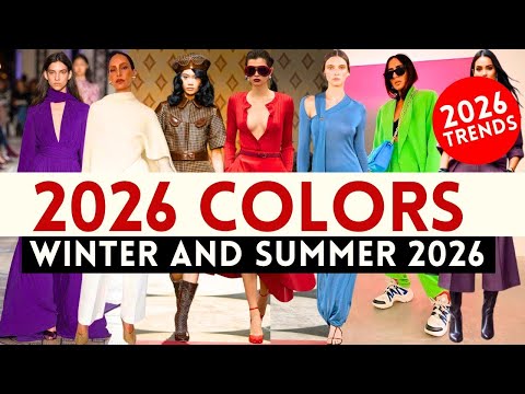 🔴10 TRENDING COLORS FOR 2026! FALL AND WINTER 2026!