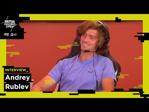 ENTREVISTA a Andrey Rublev en el MUTUA MADRID OPEN 2023