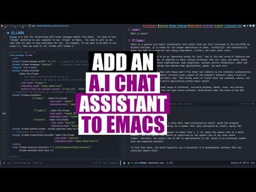 Adding Artificial Intelligence To Emacs