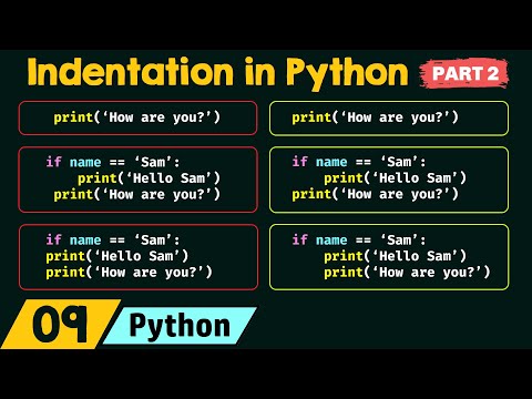 Indentation in Python (Part 2)