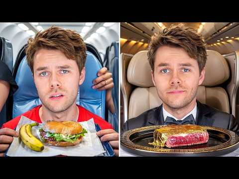 I Tried Cheap vs Expensive Airplane Meals