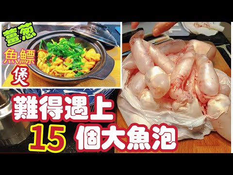 〈職人吹水〉市場罕有/難得遇上15個大魚泡/魚鰾煲//薑蔥魚鰾煲/秋冬時令煲仔菜/出街畀錢都食唔到/絕對私房味道當中技巧 / @Singsingkitchen