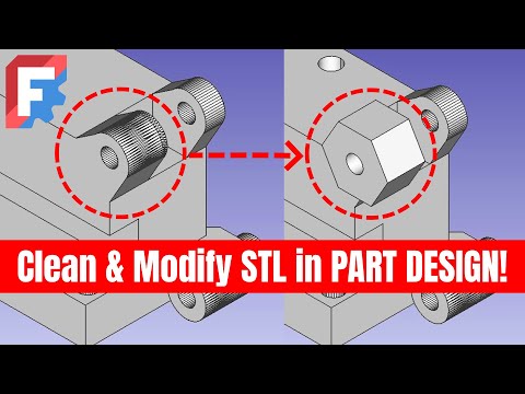 Import & EDIT STL Files – FreeCAD Beginner Guide