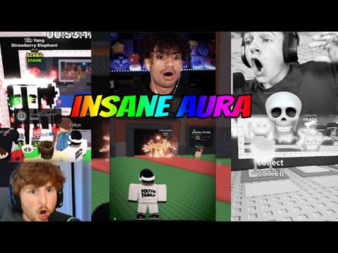 MOST INSANE AURA MOMENTS In Steal A Brainrot... #stealabrainrot