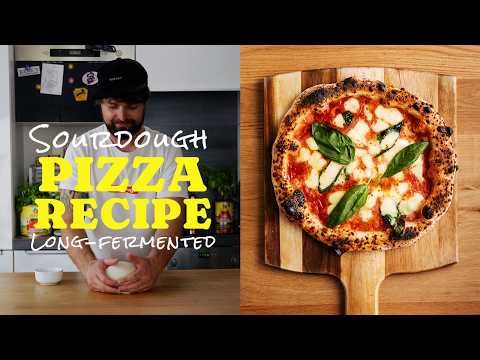 My Rene's pizza place long-fermented Neapolitan style sourdough pizza recipe.
