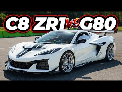 1064HP C8 ZR1 vs 800HP AWD G80 M3! (NO PREP DRAG Challenge)