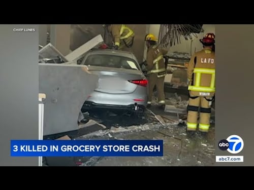 2 employees, customer killed after car crashes into 99 Ranch Market in Westwood
