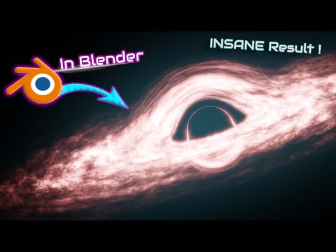 How I Made a Realistic Interstellar Black Hole in Blender (Full Tutorial) #blender #3d #vfx