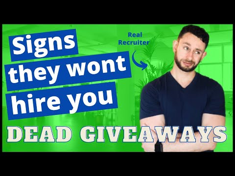 Signs You Wonβt Get The Job