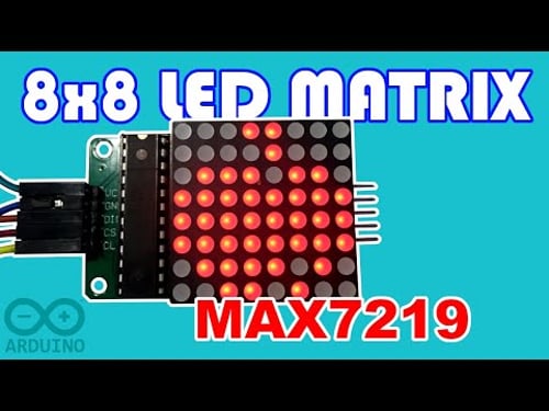 How to control 8x8 dot Matrix with MAX7219 and Arduino
