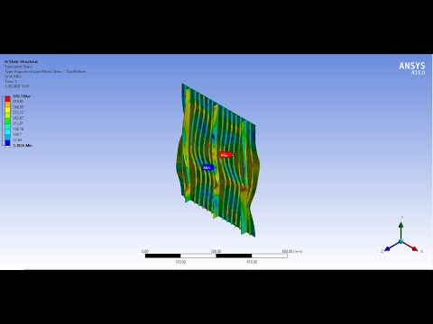 ANSYS Nonlinear Buckling Analysis of Stiffened Plate (Johnson-Cook-Power Law Plasticity)