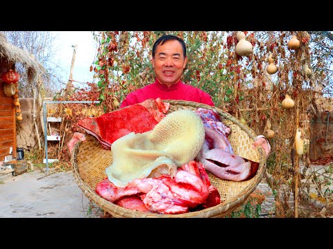 Unbelievable Beef Organs Stew! Balls, Tongues, Tripe & More in Secret Sauce! | Uncle Rural Gourmet