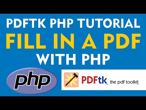 How To Fill A Fillable PDF Form with PHP using PDFtk