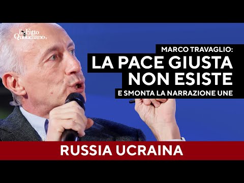 "Just peace doesn't exist. Those who pursue it want war." Travaglio dismantles the EU narrative.