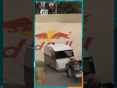 Built a Caravan. Drove It Backwards. Sent It Down a Hill. π§π€£ #redbullsoapboxrace