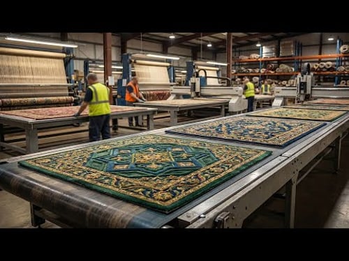 The Most Satisfying Rug Carving: Sculpting 3D Patterns into Wool