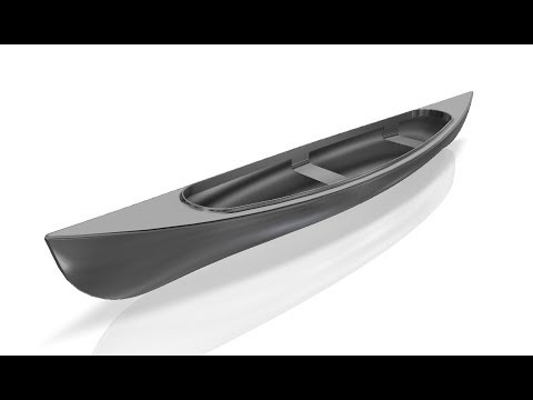 Autodesk Inventor - Surface Modeling Canadian Canoe