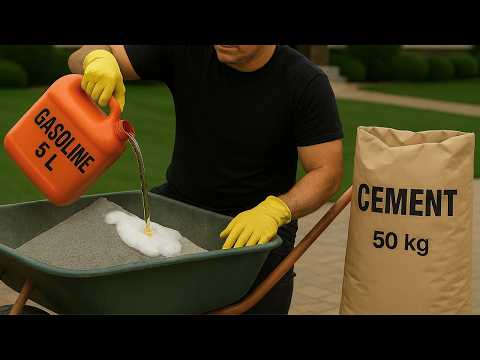 Mix CEMENT with GASOLINE and see the most incredible FORMULA of all time!