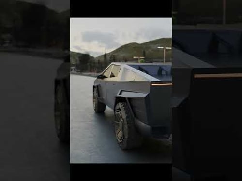 Cybertruck meets Cyberpunk 2077 - Photorealistic Graphics Mod
