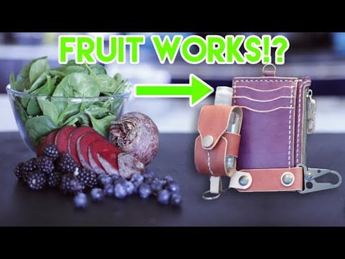 Try This Natural Leather Dye! | DIY Leathercraft