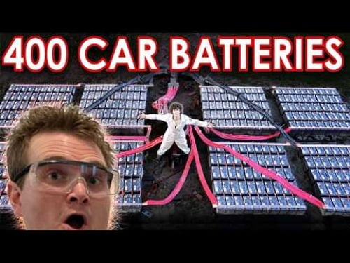 400 Car Batteries Wired Together! - Nuclear Engineer Reacts to Styropyro