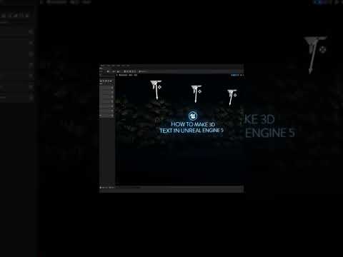 Add this 3D text plugin into Unreal Engine to push your signage further! #unrealengine #ue5