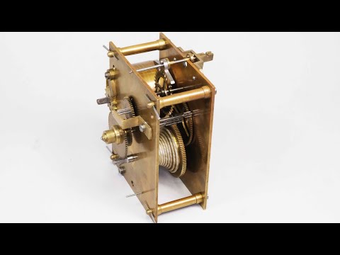 #011 Fusee clock repair gut line fitting