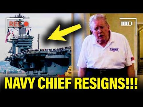 Trump CRASHES OUT at WH as NAVY CHIEF RESIGNS!!!!