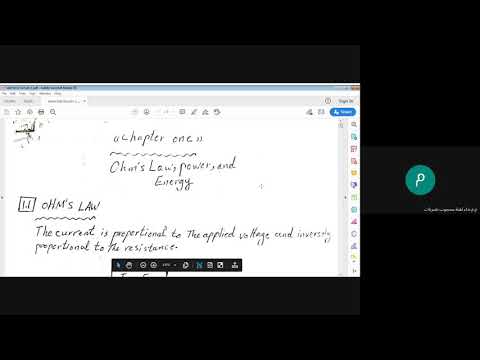 أسس هندسة كهربائية/محاضرة رقم 1/قانون اوم