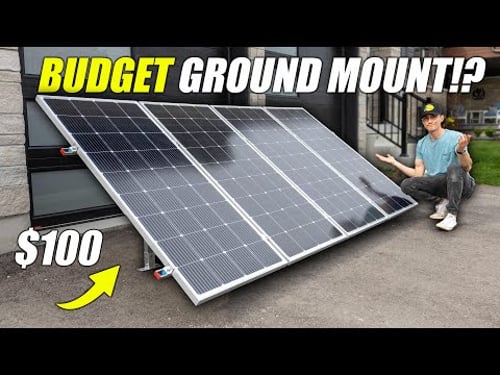 $100 Solar Panel Ground Mount - Quick & Easy Assembly!