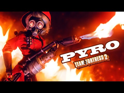 We made a REAL mini FLAME THROWER β’ TF2 Pyro β’ Smart Doll Video Game Collab