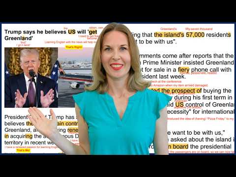 Donald Trump Wants Greenland 🇺🇸 Learn English with the News
