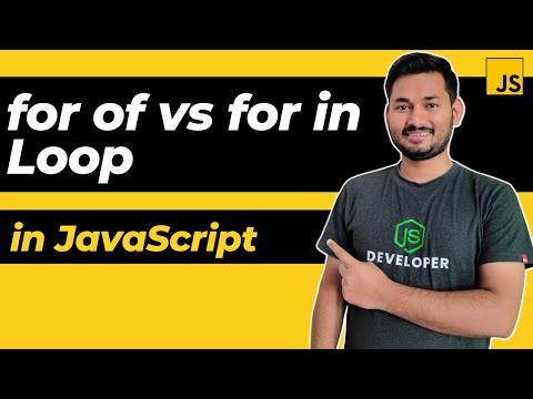 for of vs for in Loop in JavaScript | ES6 | The Complete JavaScript Course | Ep.41
