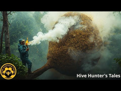 HUNT FOR GIANT FOREST HONEY: Discover and harvest wild honey at an altitude of HUNDREDS OF METERS