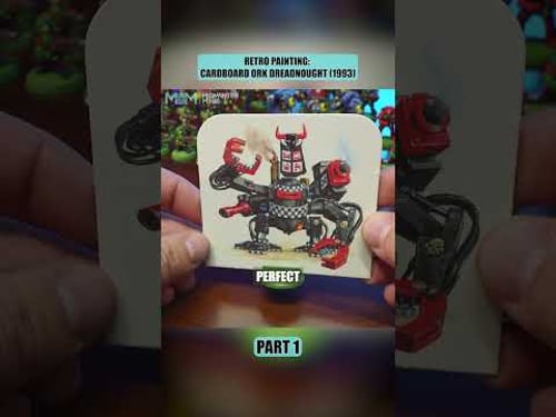 How to paint the cardboard Ork Dreadnought (not a joke)