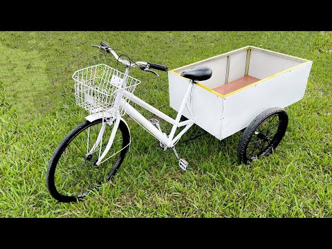 Super unique and unprecedented cargo bike building idea from a veteran welder!