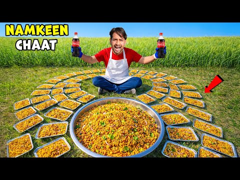 We Make Unlimited Alien Namkeen Chaat 👽- चटपटा देसी नमकीन सलाद | 7 Days Cooking Challenge | Day-4