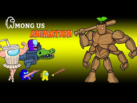어몽어스 Among Us VS Italian Brainrot Super Tung Tung Tung Sahur | AMONG US FUNNY ANIMATION
