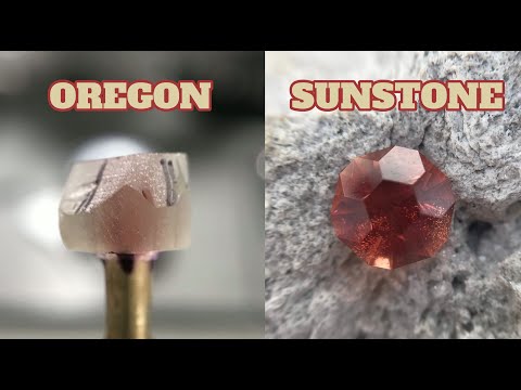 Cutting an Oregon Sunstone with Schiller Start to Finish. It Turned out Amazing!